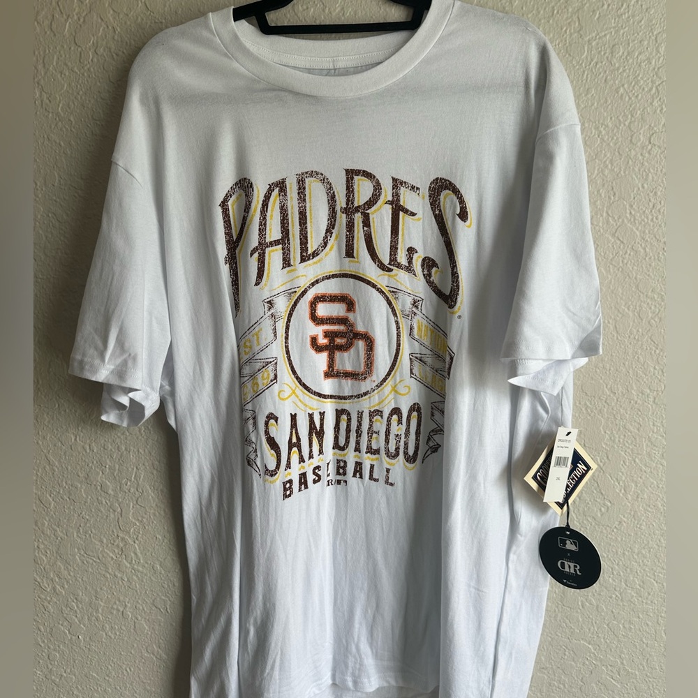NWT San Diego Padres MLB x DARIUS RUCKER Men’s 2XL White T-Shirt NWT